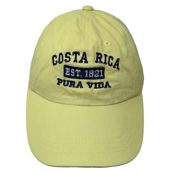 Old Dock Men's Strapback Hat Green Adjustable Embroidered Costa Rica Pura Vida - Picture 1 of 11